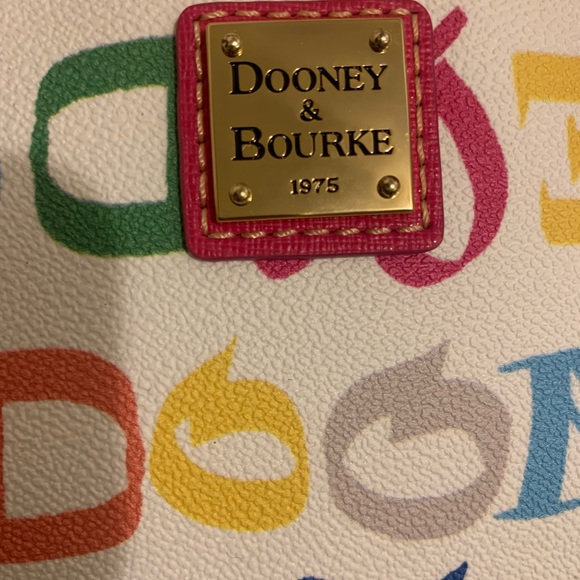 Dooney & Bourke Pink and White Satchel Bag - Picture 2 of 7
